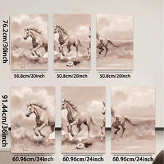 2D flat 1pc Wild Horses Running Majestic Power Living Room Bedroom Gallery Wall Art Home Decor Modern Farmhouse Rustic Chic Canvas Prints