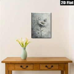 2D flat 1pc Wildflower Bloom Botanical Wall Art for Living Room Bedroom Modern Farmhouse Decor Gallery Wrapped Canvas Prints Ready to Hang Minimalist Aesthetic