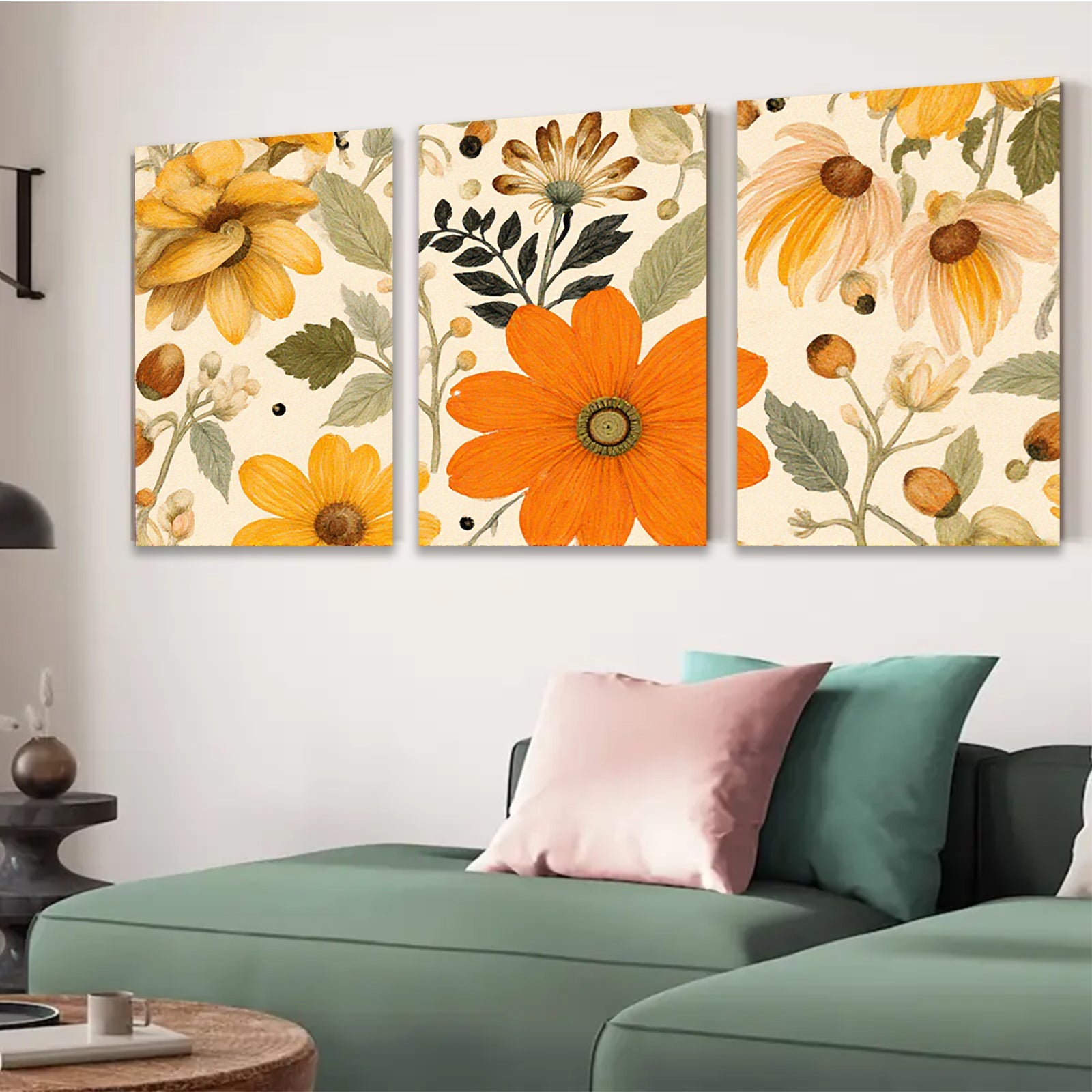 2D flat 1pc Wildflower Botanical Wall Art Decor for Living Room Bedroom Gallery Wrapped Canvas Print Farmhouse Rustic Modern Home D��cor Gift Idea