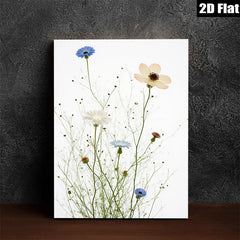 2D flat 1pc Wildflower Meadow Blooms Botanical Wall Art Prints Farmhouse Decor Living Room Bedroom Gallery Wrapped Canvas Prints Modern Minimalist Art