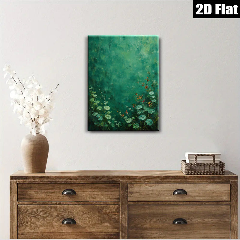 2D flat 1pc Wildflower Meadow Botanical Wall Art Living Room Bedroom Home Decor Farmhouse Style Gallery Wrapped Canvas Prints Modern Minimalist Artwork