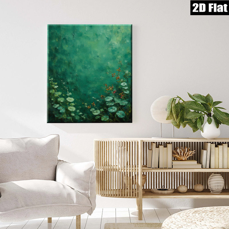 2D flat 1pc Wildflower Meadow Botanical Wall Art Living Room Bedroom Home Decor Farmhouse Style Gallery Wrapped Canvas Prints Modern Minimalist Artwork