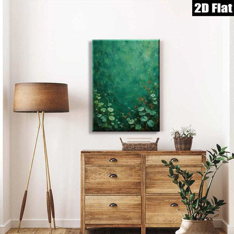 2D flat 1pc Wildflower Meadow Botanical Wall Art Living Room Bedroom Home Decor Farmhouse Style Gallery Wrapped Canvas Prints Modern Minimalist Artwork