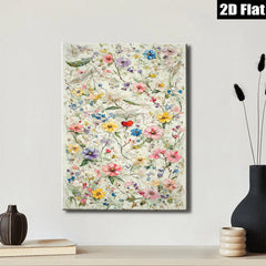 2D flat 1pc Wildflower Meadow Botanical Wall Art Prints for Living Room Bedroom Home Decor Farmhouse Style Canvas Prints Modern Artwork