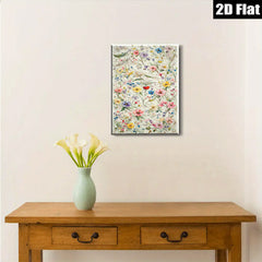 2D flat 1pc Wildflower Meadow Botanical Wall Art Prints for Living Room Bedroom Home Decor Farmhouse Style Canvas Prints Modern Artwork