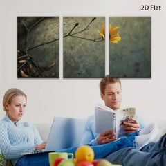2D flat 1pc Wildflower Stem Botanical Wall Art Decor for Living Room Bedroom Farmhouse Style Gallery Wrapped Canvas Prints Modern Minimalist Art