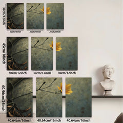 2D flat 1pc Wildflower Stem Botanical Wall Art Decor for Living Room Bedroom Farmhouse Style Gallery Wrapped Canvas Prints Modern Minimalist Art