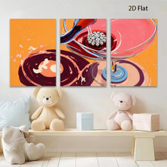 2D flat 1pc Wine Pouring Abstract Canvas Art Living Room Bedroom Wall Decor Modern Farmhouse Style Gallery Wrapped Ready to Hang