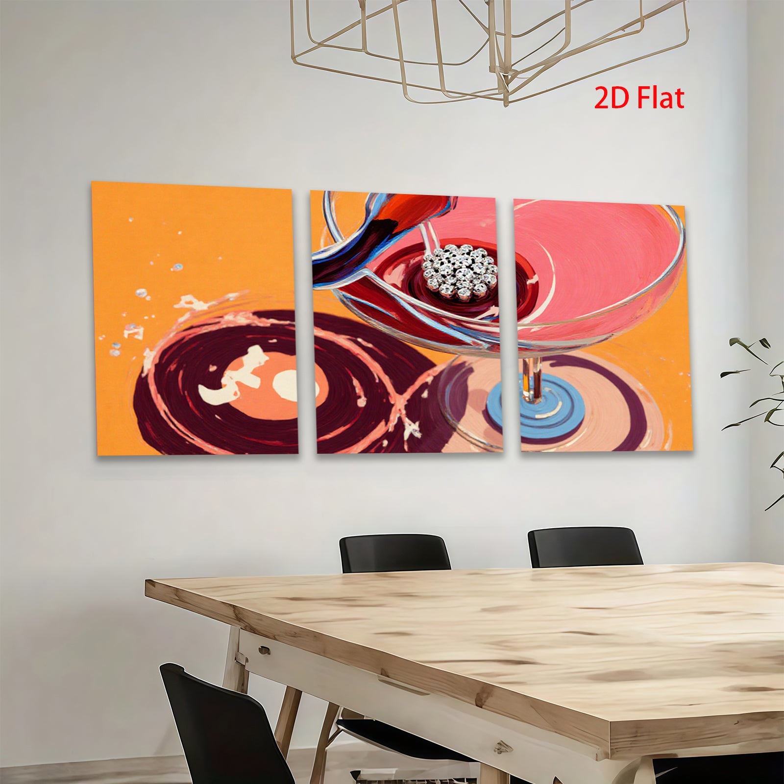 2D flat 1pc Wine Pouring Abstract Canvas Art Living Room Bedroom Wall Decor Modern Farmhouse Style Gallery Wrapped Ready to Hang