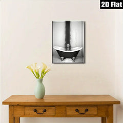 2D flat 1pc Woman in Tub Dramatic Hair Surreal Portrait Bathroom Wall Art Home Decor Living Room Bedroom Modern Farmhouse Gallery Wrapped Canvas Prints