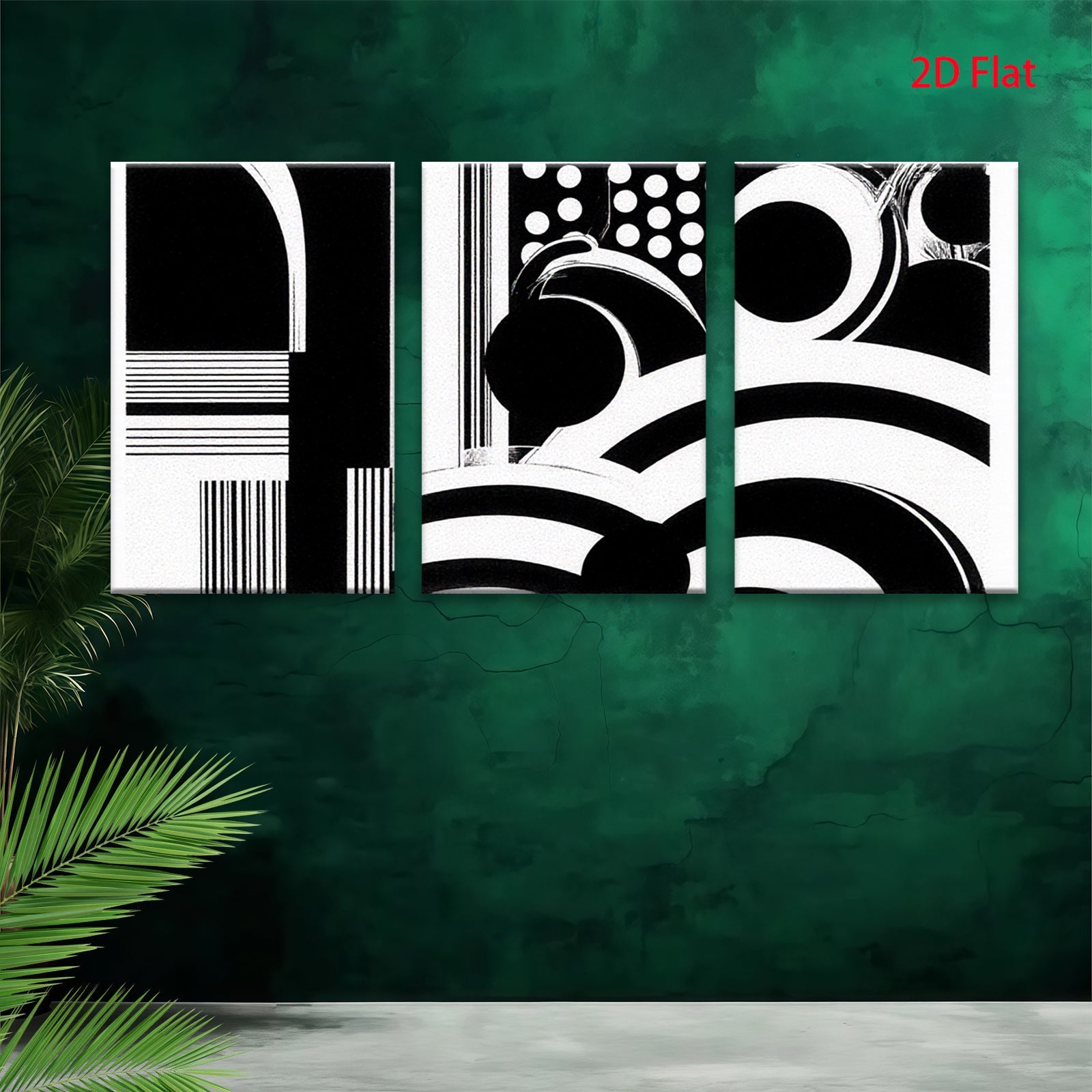 2D flat 1pc abstract black white geometric lines modern wall art canvas prints for living room bedroom office decor farmhouse style gallery wrapped