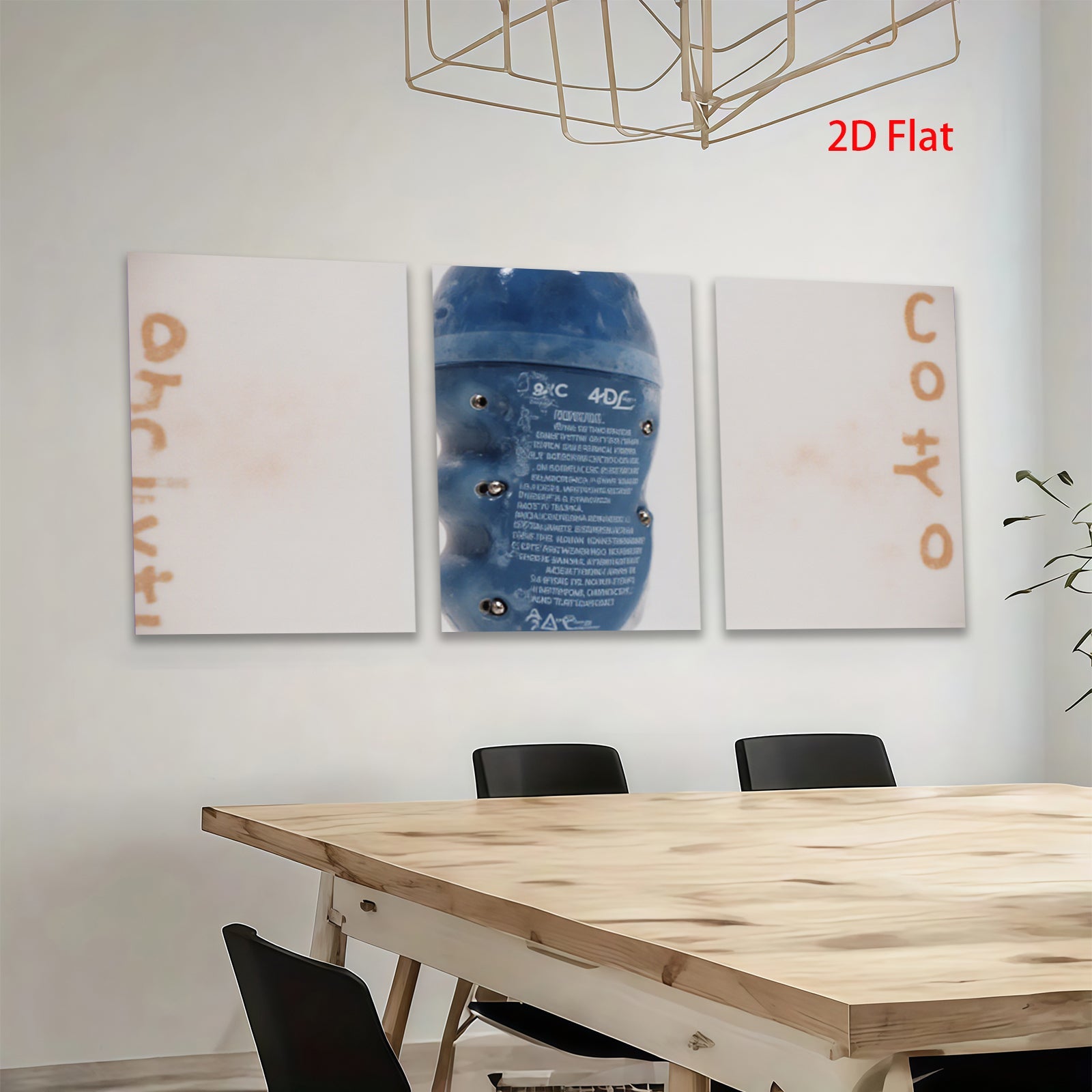 2D flat 1pc abstract blue bottle art modern wall decor for living room bedroom office farmhouse style gallery wrapped canvas prints ready to hang large size