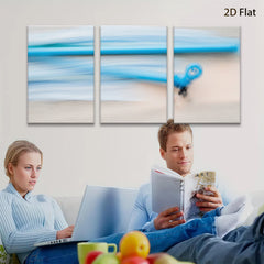 2D flat 1pc abstract blue motion wall art modern canvas print living room bedroom decor farmhouse style gallery wrapped ready to hang inspirational