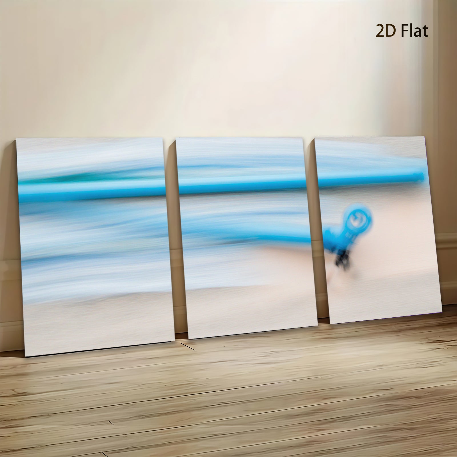 2D flat 1pc abstract blue motion wall art modern canvas print living room bedroom decor farmhouse style gallery wrapped ready to hang inspirational