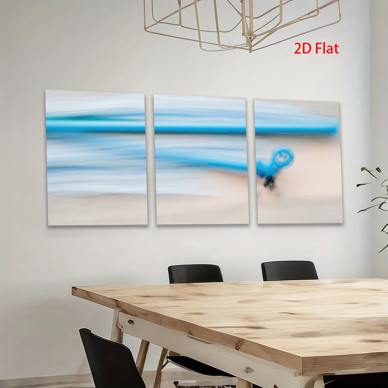 2D flat 1pc abstract blue motion wall art modern canvas print living room bedroom decor farmhouse style gallery wrapped ready to hang inspirational