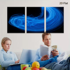 2D flat 1pc abstract blue swirls modern wall art canvas prints for living room bedroom home decor farmhouse style gallery wrapped ready to hang