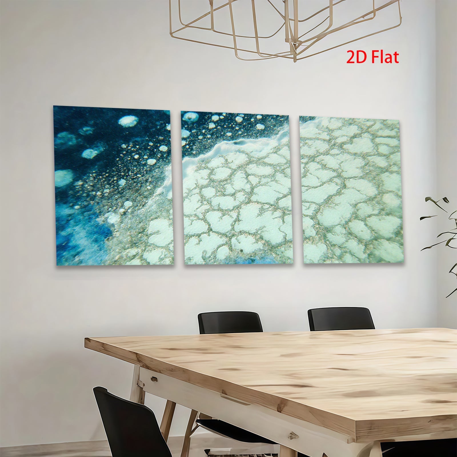 2D flat 1pc abstract blue texture wall art modern farmhouse living room bedroom decor gallery wrapped canvas prints coastal serene minimalist statement piece