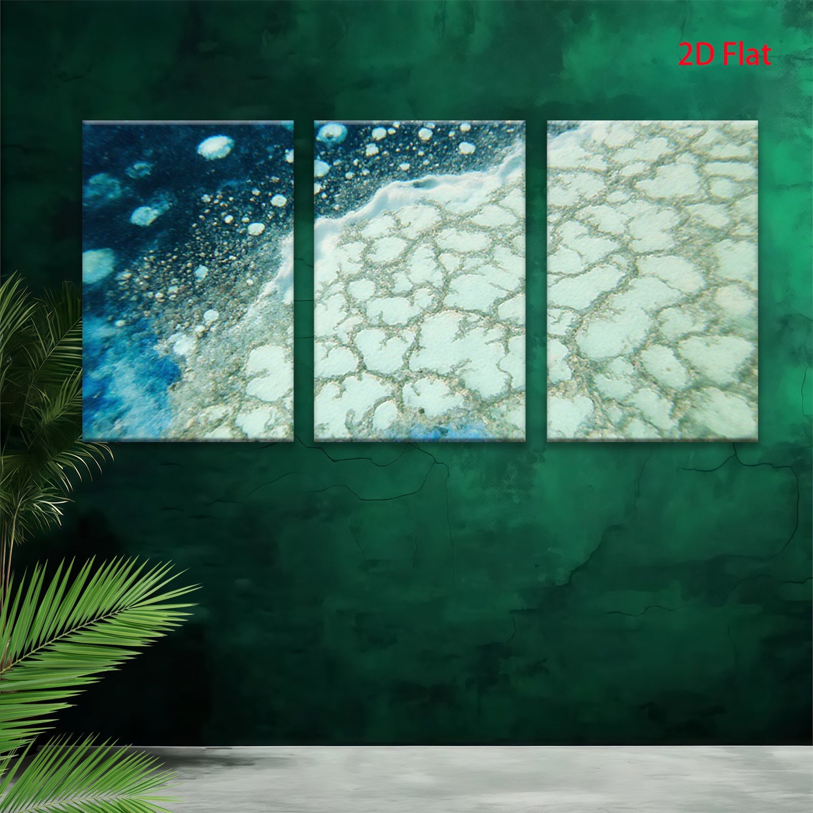 2D flat 1pc abstract blue texture wall art modern farmhouse living room bedroom decor gallery wrapped canvas prints coastal serene minimalist statement piece