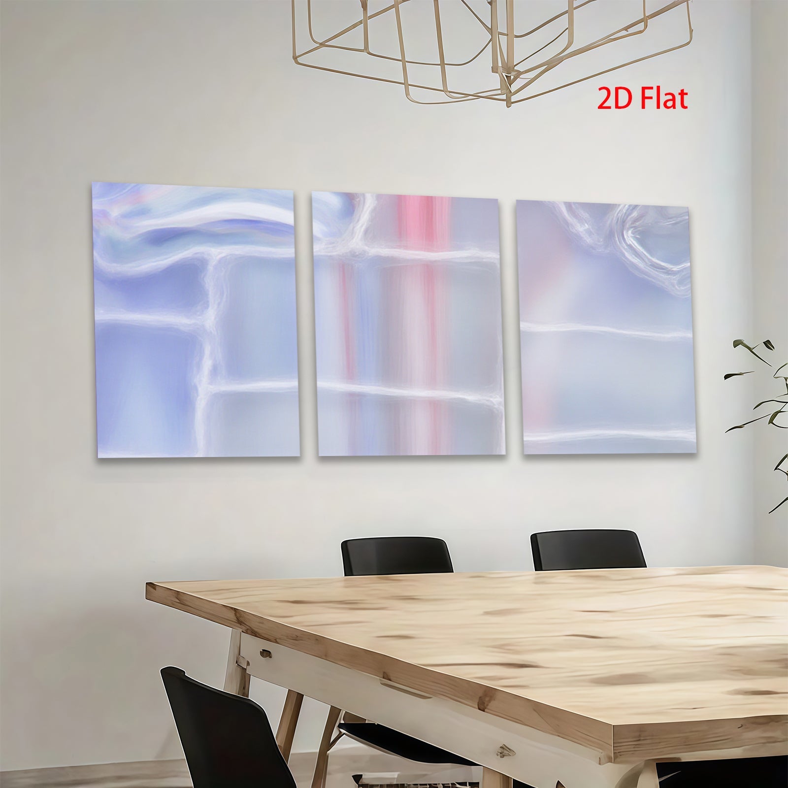 2D flat 1pc abstract blue wave modern wall art canvas prints for living room bedroom home decor farmhouse style gallery wrapped ready to hang