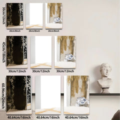 2D flat 1pc abstract botanical wall art canvas prints modern farmhouse living room bedroom decor gallery wrapped ready to hang large size