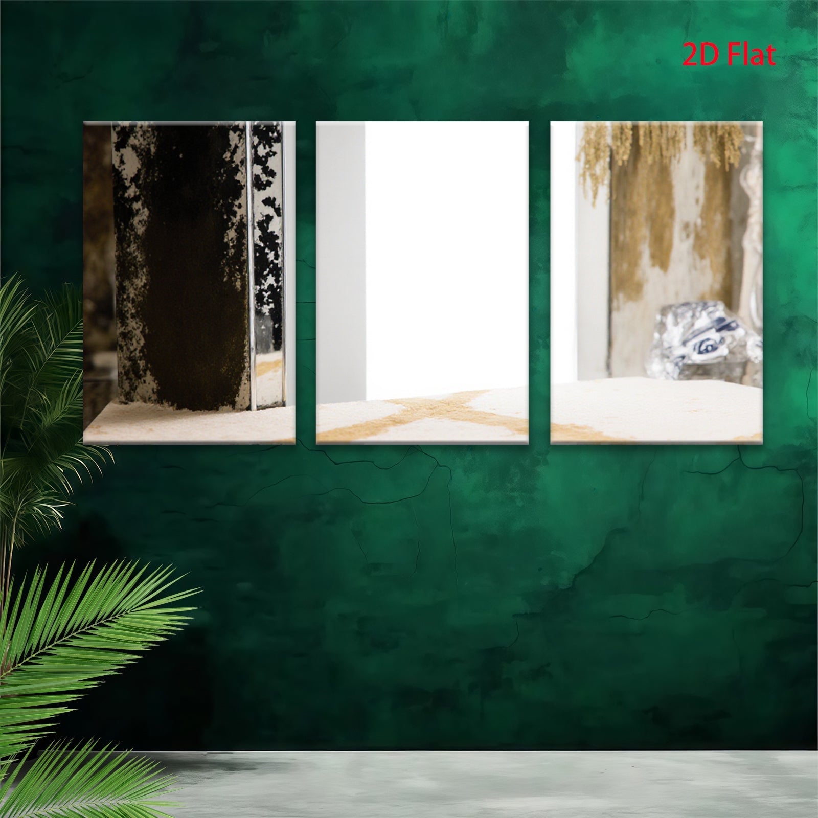 2D flat 1pc abstract botanical wall art canvas prints modern farmhouse living room bedroom decor gallery wrapped ready to hang large size