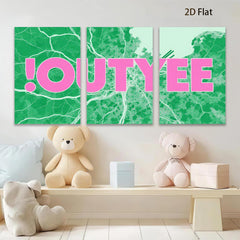 2D flat 1pc abstract botanical wall art modern green leaf canvas prints for living room bedroom home office decor farmhouse style gallery wrapped ready to hang inspirational