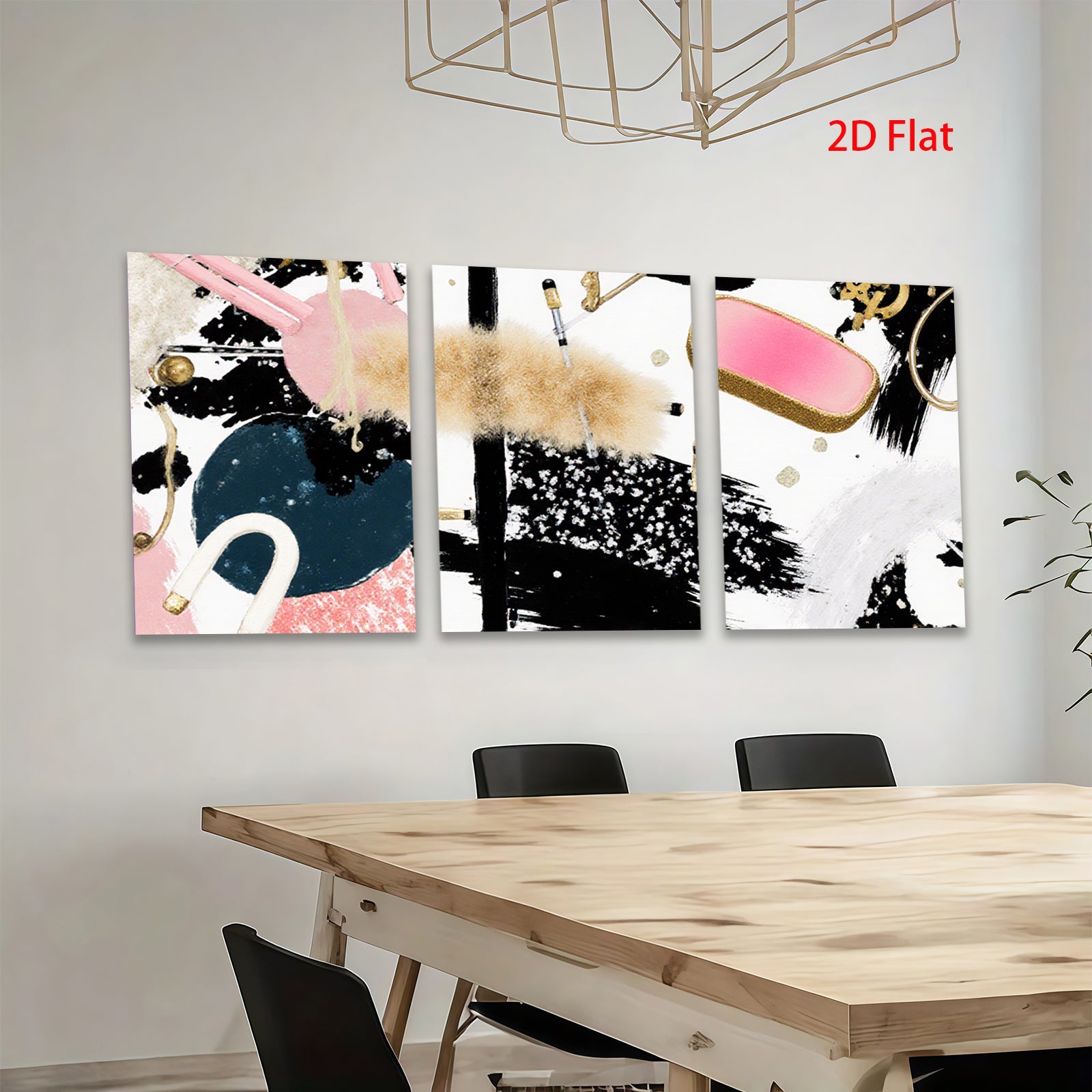 2D flat 1pc abstract brushstroke art modern wall decor living room bedroom gallery wrapped canvas prints farmhouse style minimalist aesthetic