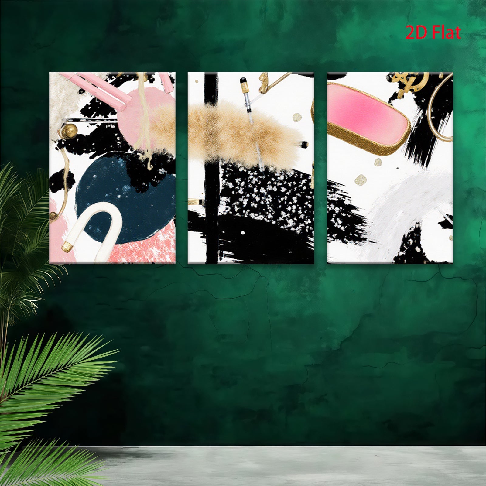 2D flat 1pc abstract brushstroke art modern wall decor living room bedroom gallery wrapped canvas prints farmhouse style minimalist aesthetic