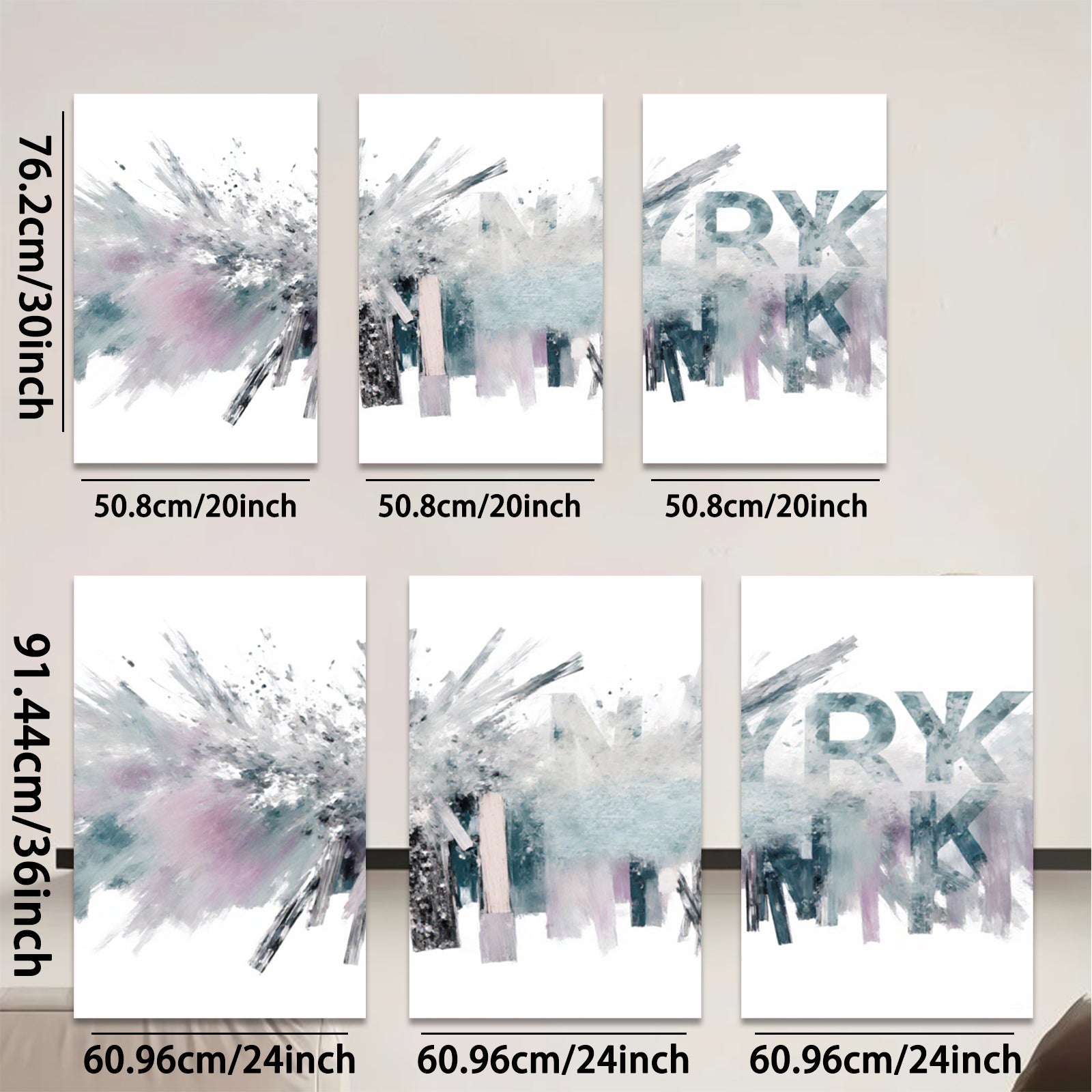 2D flat 1pc abstract brushstroke canvas wall art modern farmhouse decor living room bedroom dining room gallery wrapped timeless elegance trending now