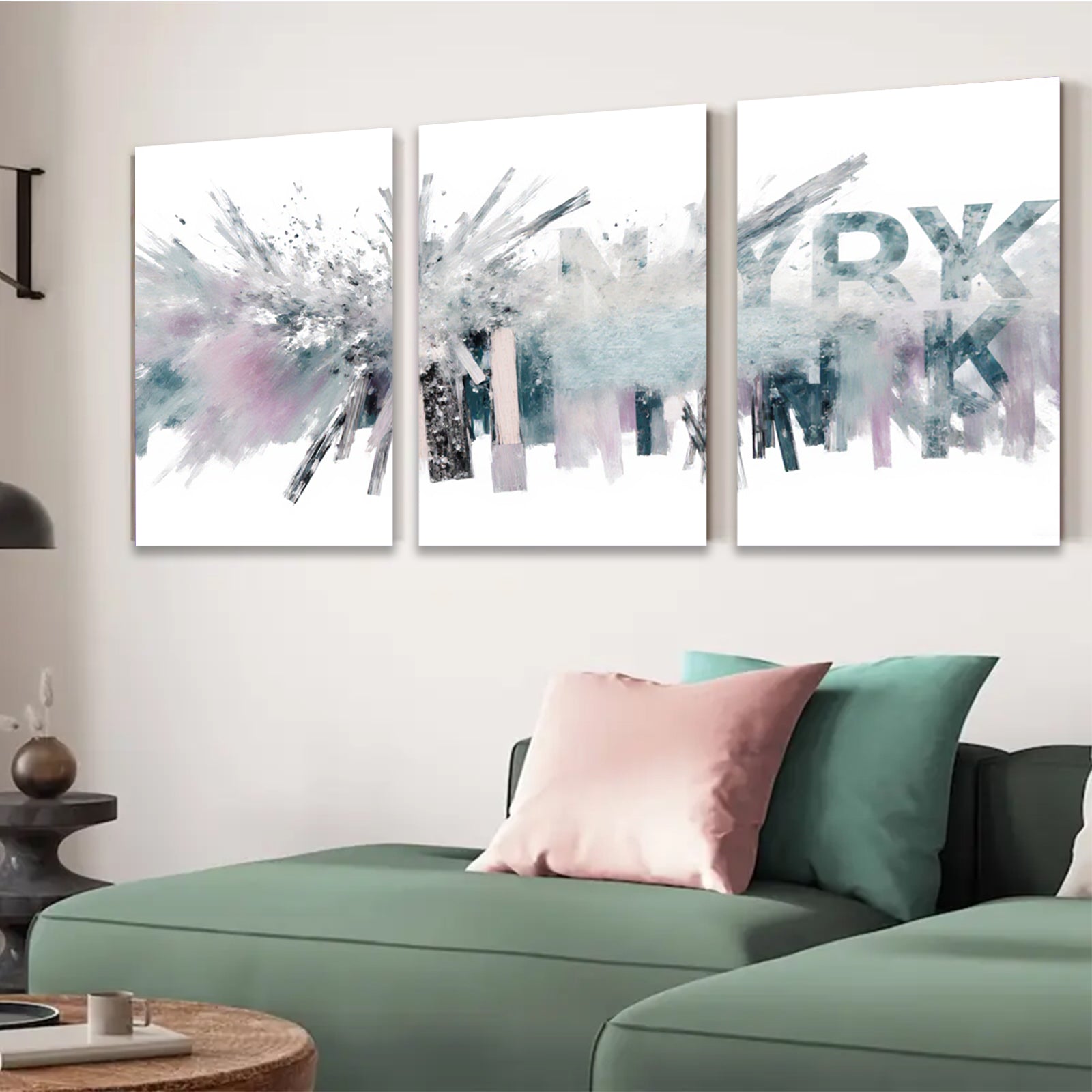 2D flat 1pc abstract brushstroke canvas wall art modern farmhouse decor living room bedroom dining room gallery wrapped timeless elegance trending now