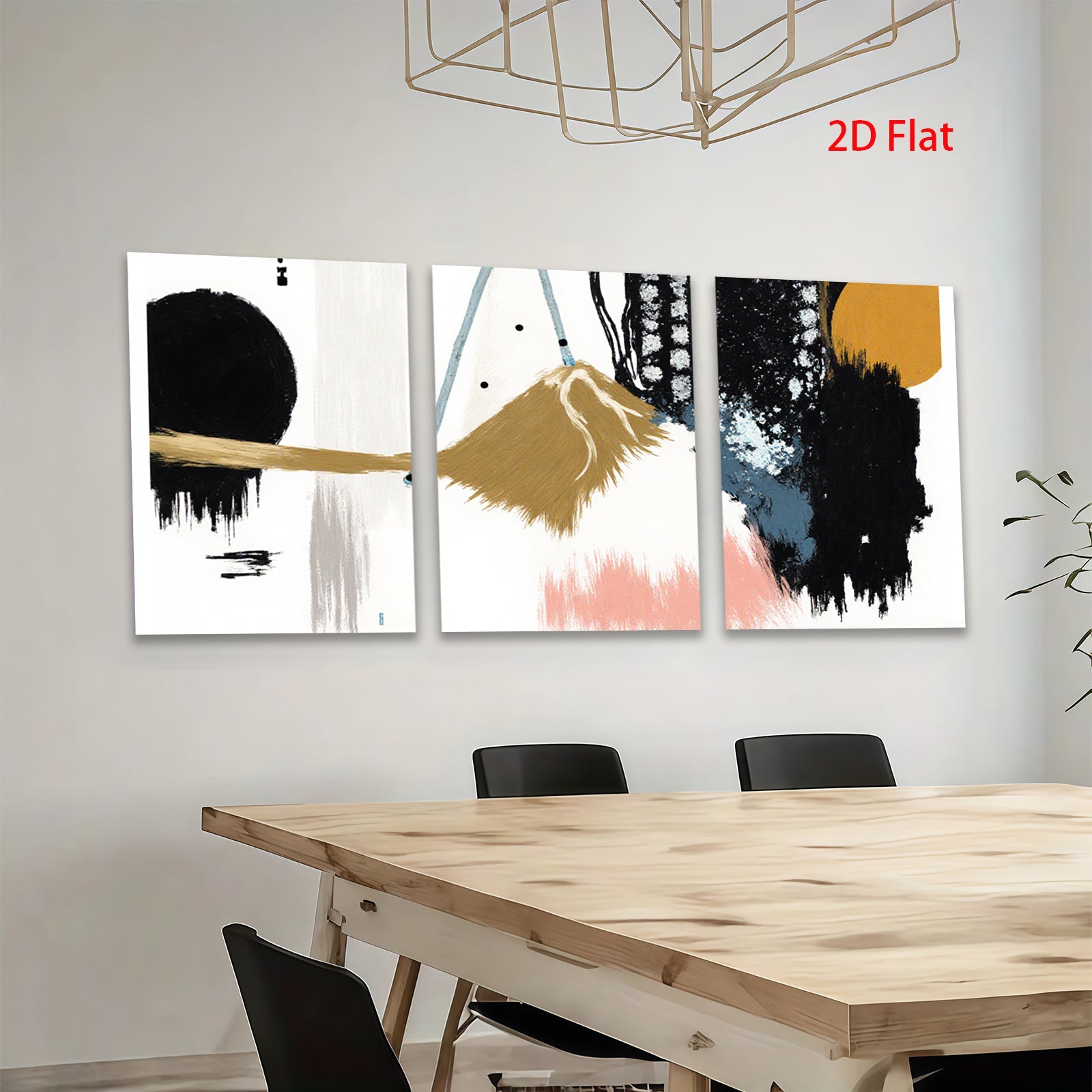 2D flat 1pc abstract brushstrokes modern wall art canvas prints for living room bedroom home decor farmhouse style gallery wrapped ready to hang