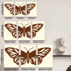 2D flat 1pc abstract butterfly wall art decor modern farmhouse living room bedroom gallery wrapped canvas prints minimalist botanical home decoration trending now stylish gift idea