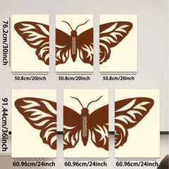 2D flat 1pc abstract butterfly wall art decor modern farmhouse living room bedroom gallery wrapped canvas prints minimalist botanical home decoration trending now stylish gift idea