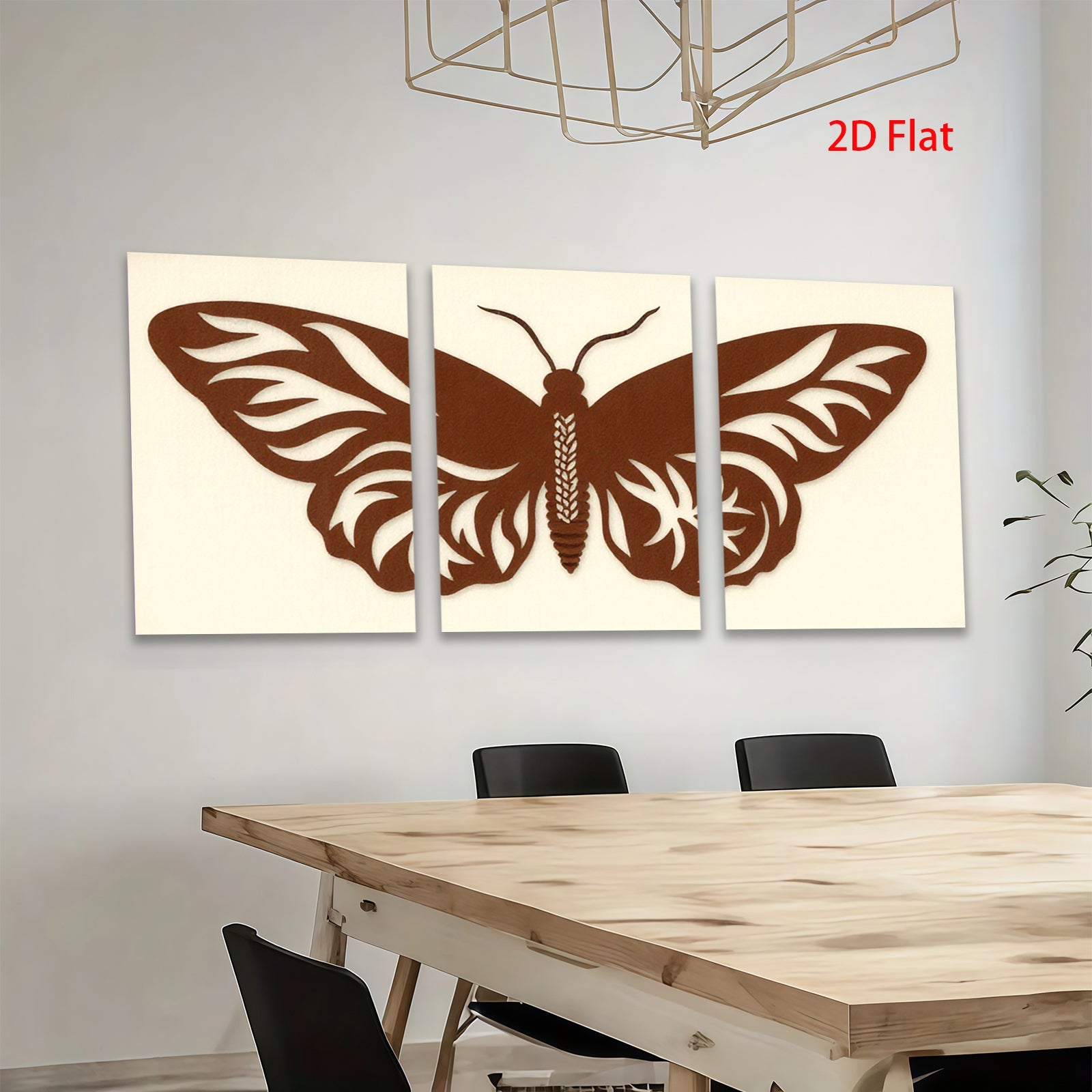 2D flat 1pc abstract butterfly wall art decor modern farmhouse living room bedroom gallery wrapped canvas prints minimalist botanical home decoration trending now stylish gift idea