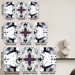 2D flat 1pc abstract butterfly wing pattern wall art canvas prints for living room bedroom decor farmhouse style modern minimalist gallery wrapped ready to hang