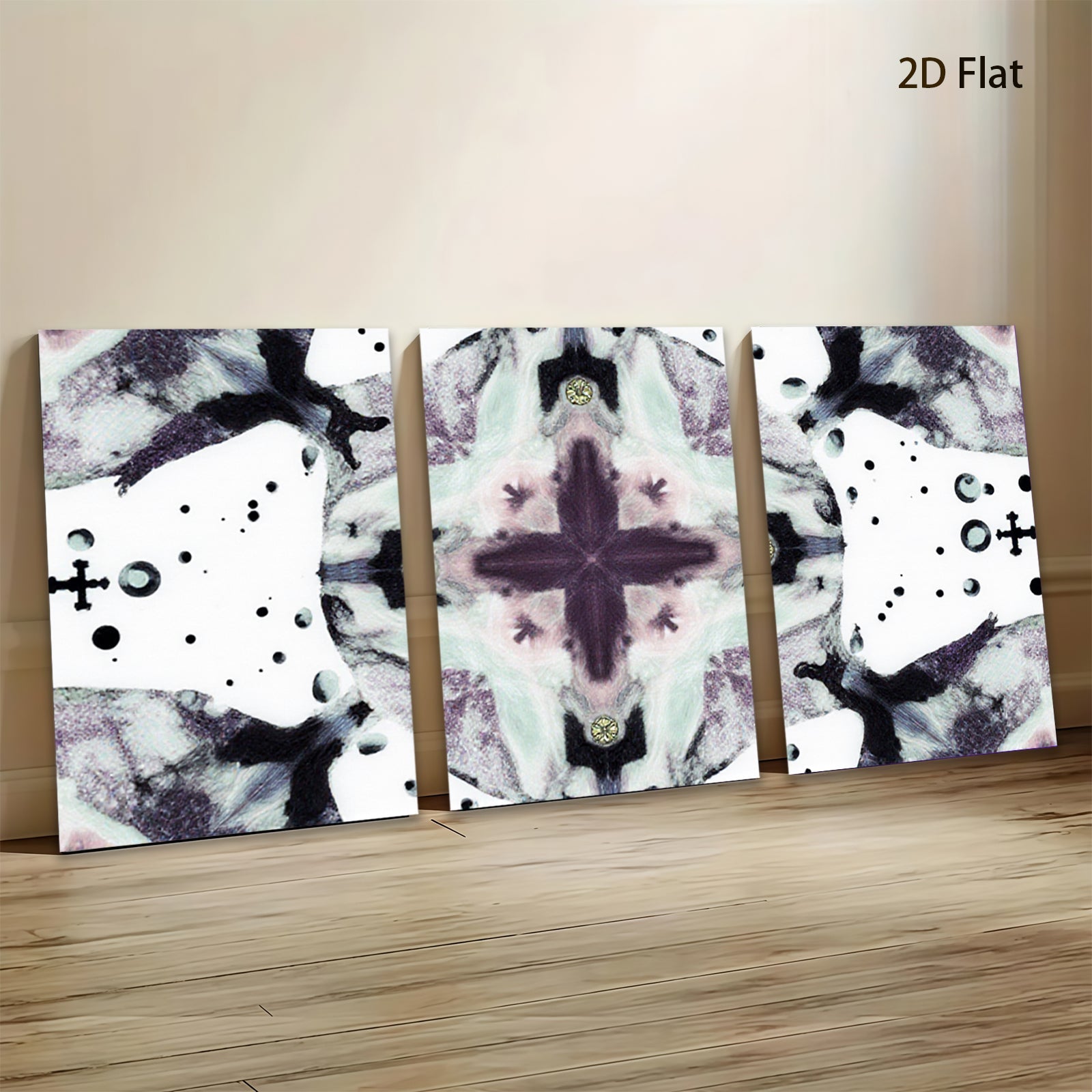 2D flat 1pc abstract butterfly wing pattern wall art canvas prints for living room bedroom decor farmhouse style modern minimalist gallery wrapped ready to hang
