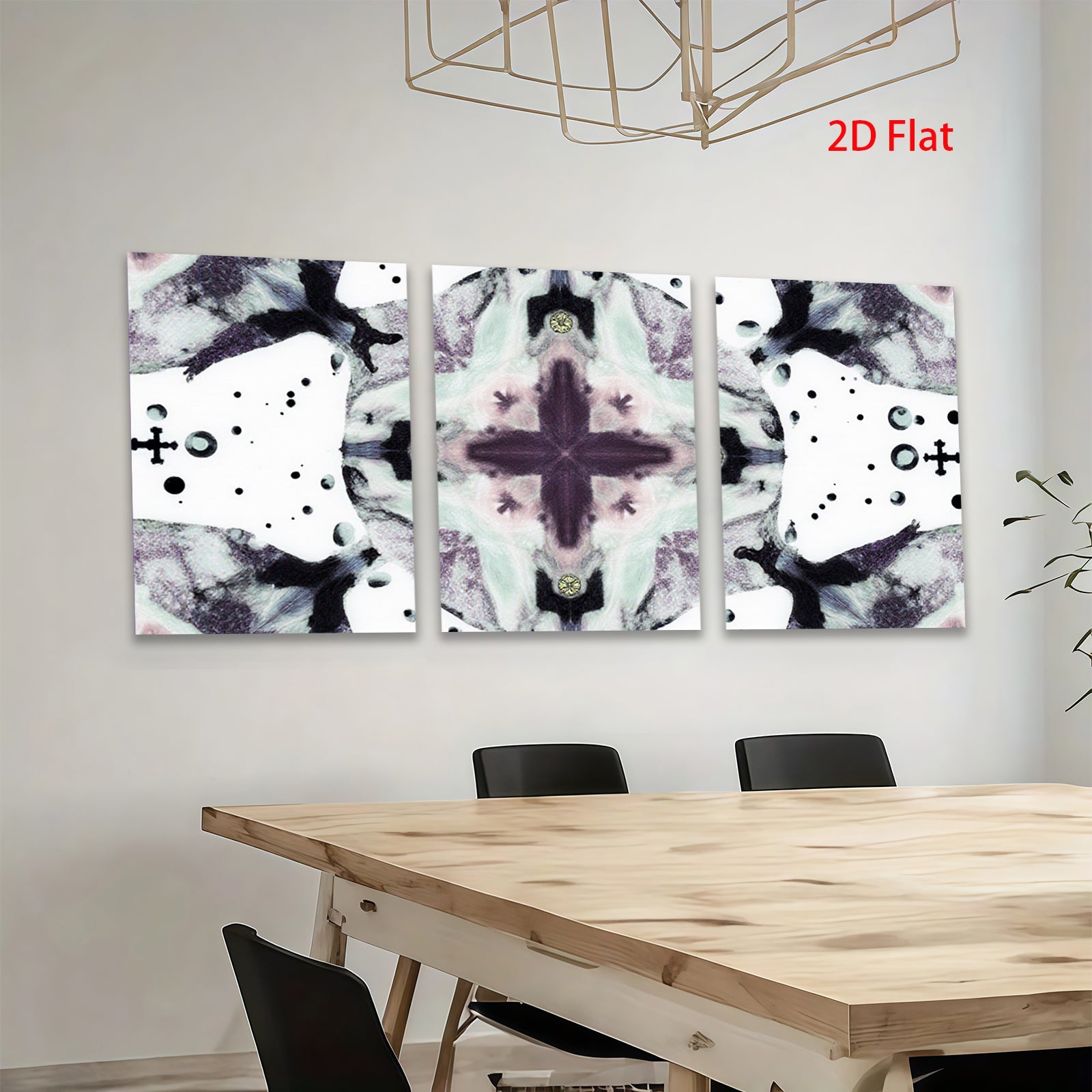 2D flat 1pc abstract butterfly wing pattern wall art canvas prints for living room bedroom decor farmhouse style modern minimalist gallery wrapped ready to hang