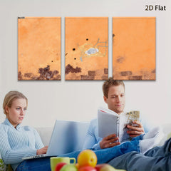 2D flat 1pc abstract cellular biology art wall decor for living room bedroom office modern farmhouse gallery wrapped canvas prints botanical science illustration cozy minimalist aesthetic