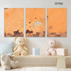 2D flat 1pc abstract cellular biology art wall decor for living room bedroom office modern farmhouse gallery wrapped canvas prints botanical science illustration cozy minimalist aesthetic