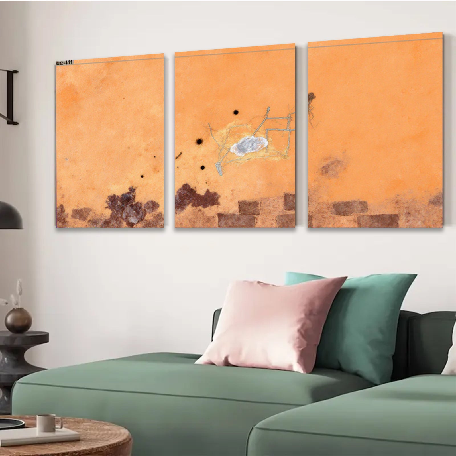 2D flat 1pc abstract cellular biology art wall decor for living room bedroom office modern farmhouse gallery wrapped canvas prints botanical science illustration cozy minimalist aesthetic