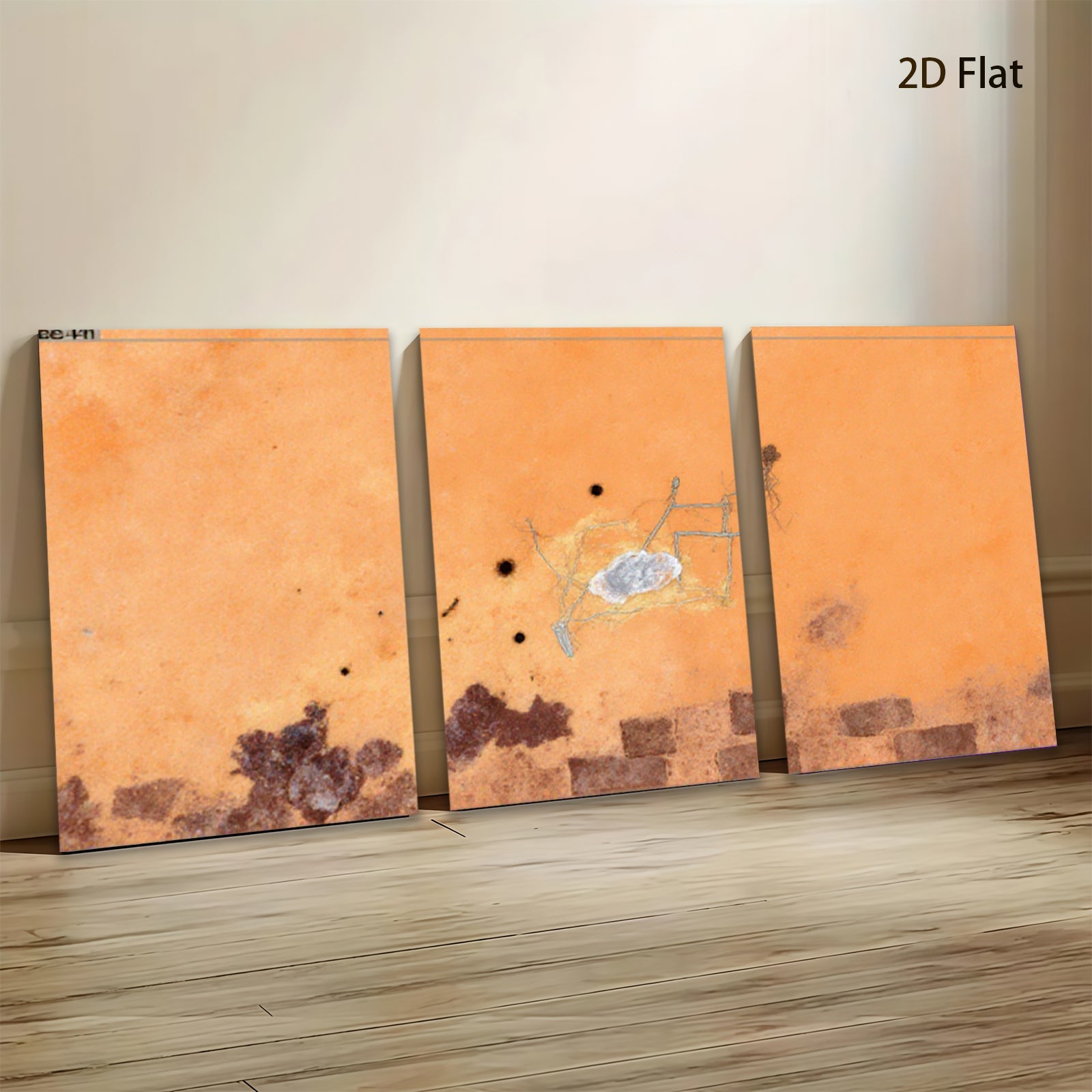 2D flat 1pc abstract cellular biology art wall decor for living room bedroom office modern farmhouse gallery wrapped canvas prints botanical science illustration cozy minimalist aesthetic