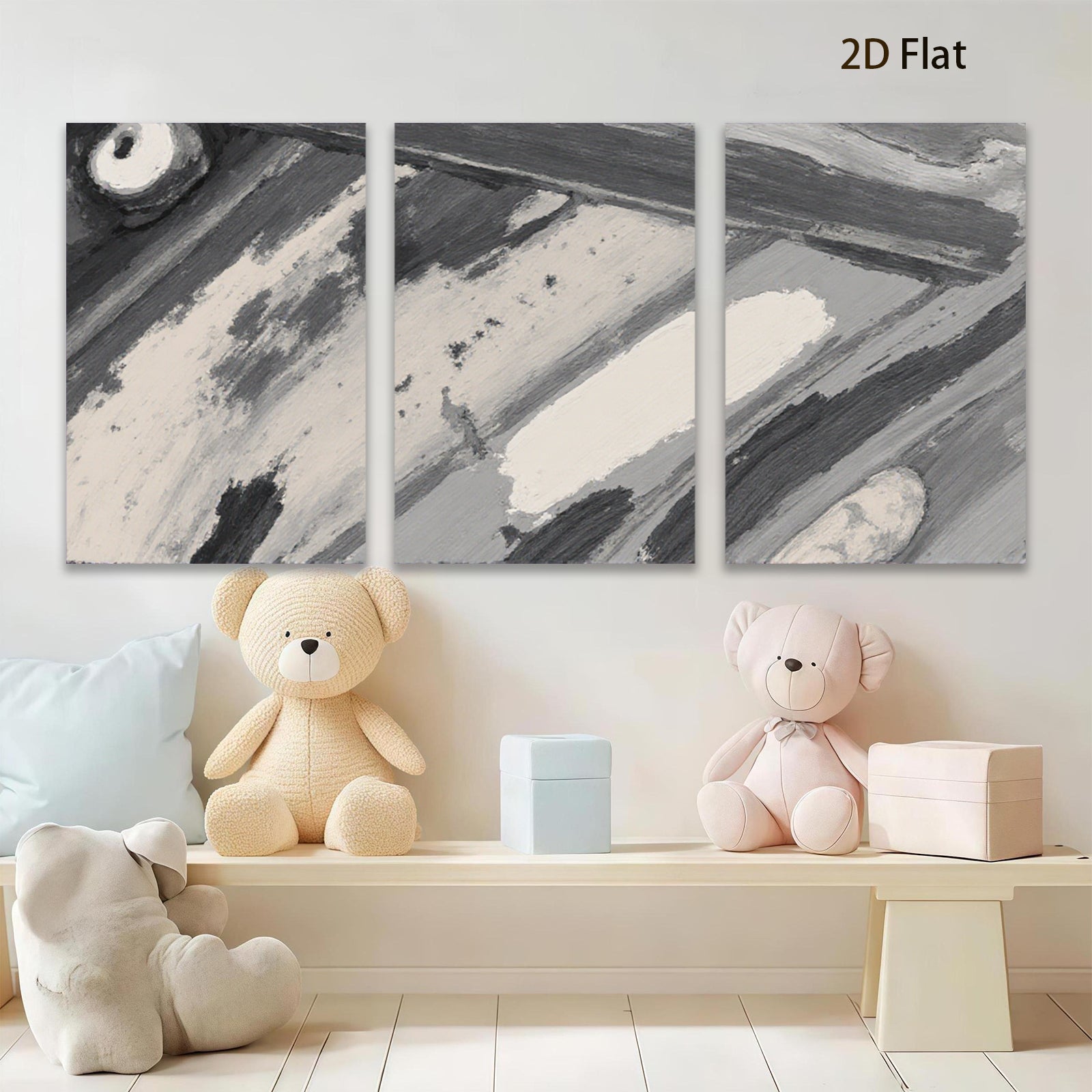 2D flat 1pc abstract charcoal sketch modern farmhouse wall art living room bedroom decor gallery wrapped canvas prints minimalist aesthetic cozy home vibes
