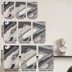 2D flat 1pc abstract charcoal sketch modern farmhouse wall art living room bedroom decor gallery wrapped canvas prints minimalist aesthetic cozy home vibes
