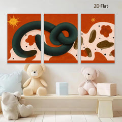 2D flat 1pc abstract coil line art modern minimalist wall decor for living room bedroom office gallery wrapped canvas prints farmhouse style trending now