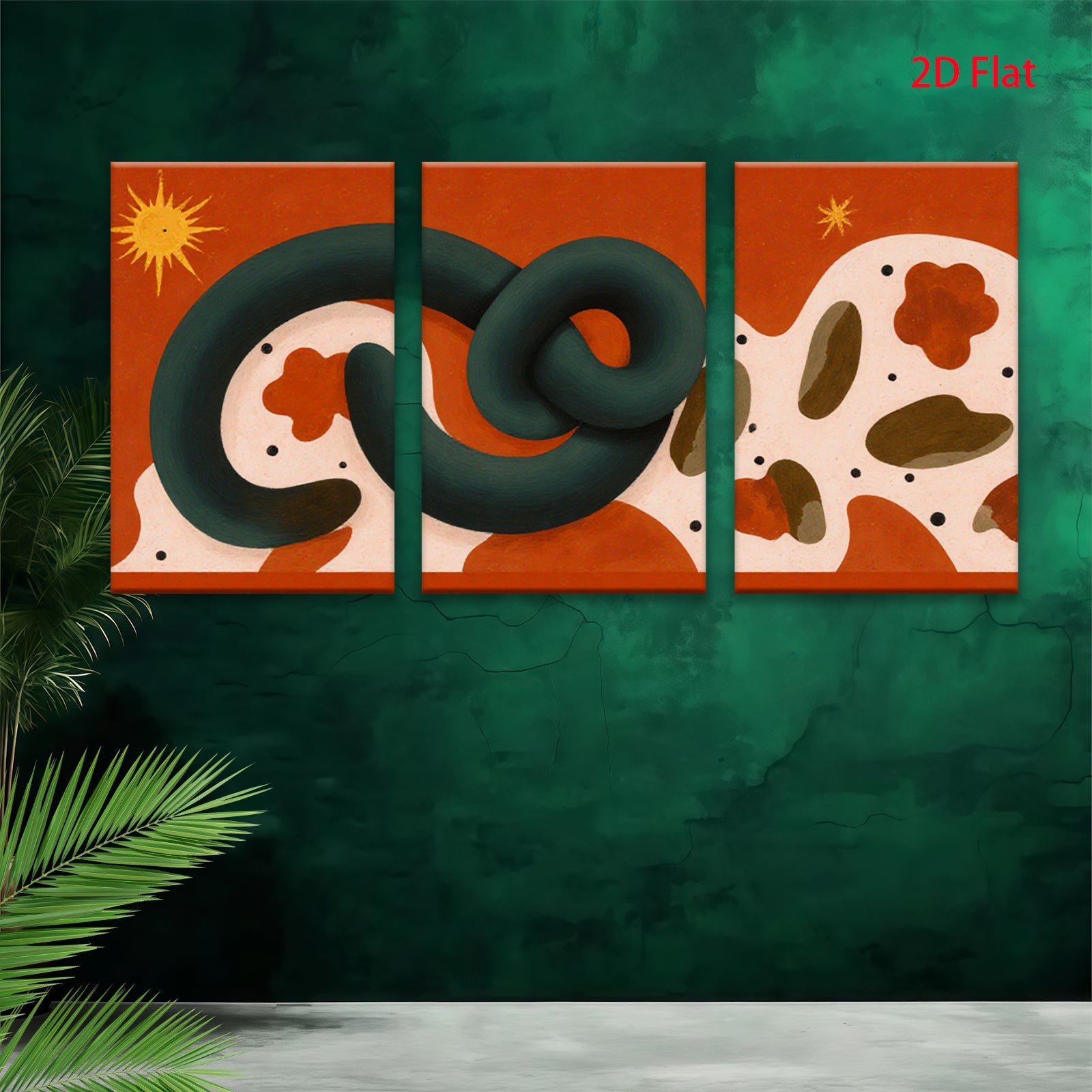 2D flat 1pc abstract coil line art modern minimalist wall decor for living room bedroom office gallery wrapped canvas prints farmhouse style trending now