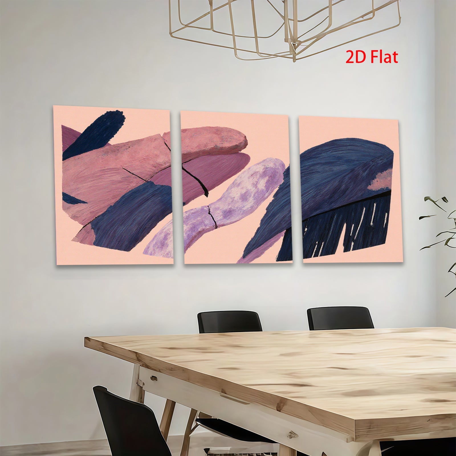 2D flat 1pc abstract colorful brushstrokes modern wall art living room bedroom decor farmhouse style gallery wrapped canvas prints vibrant hues