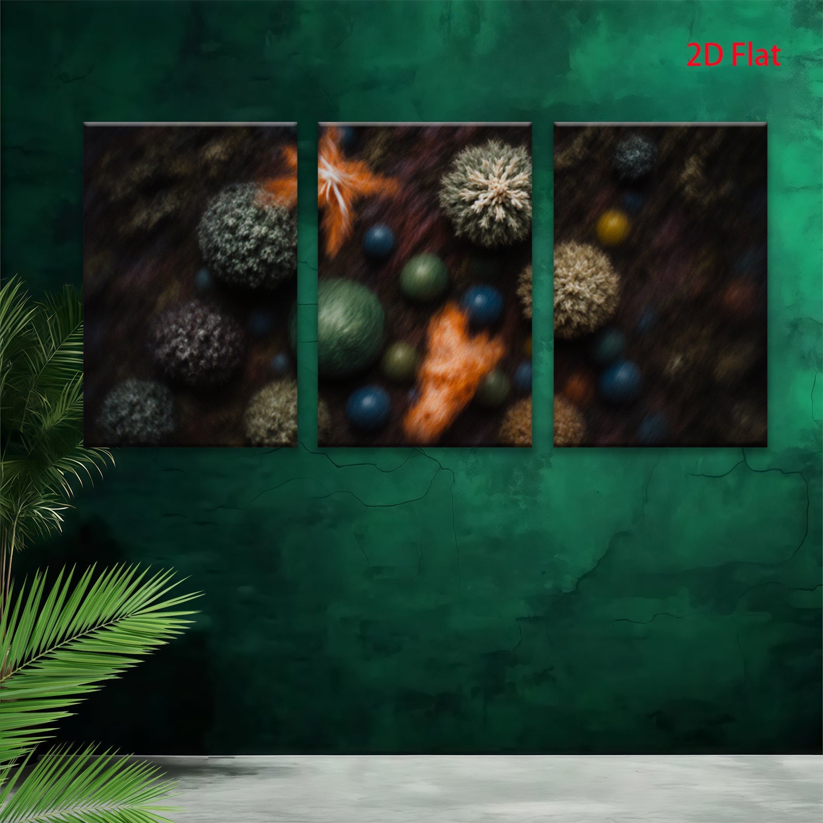 2D flat 1pc abstract cosmic nebula vibrant celestial art living room bedroom gallery wrapped canvas modern farmhouse wall decor