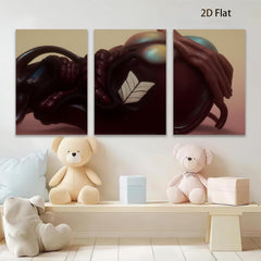 2D flat 1pc abstract crimson bloom modern wall art living room bedroom decor farmhouse style canvas prints inspirational gifts gallery wrapped
