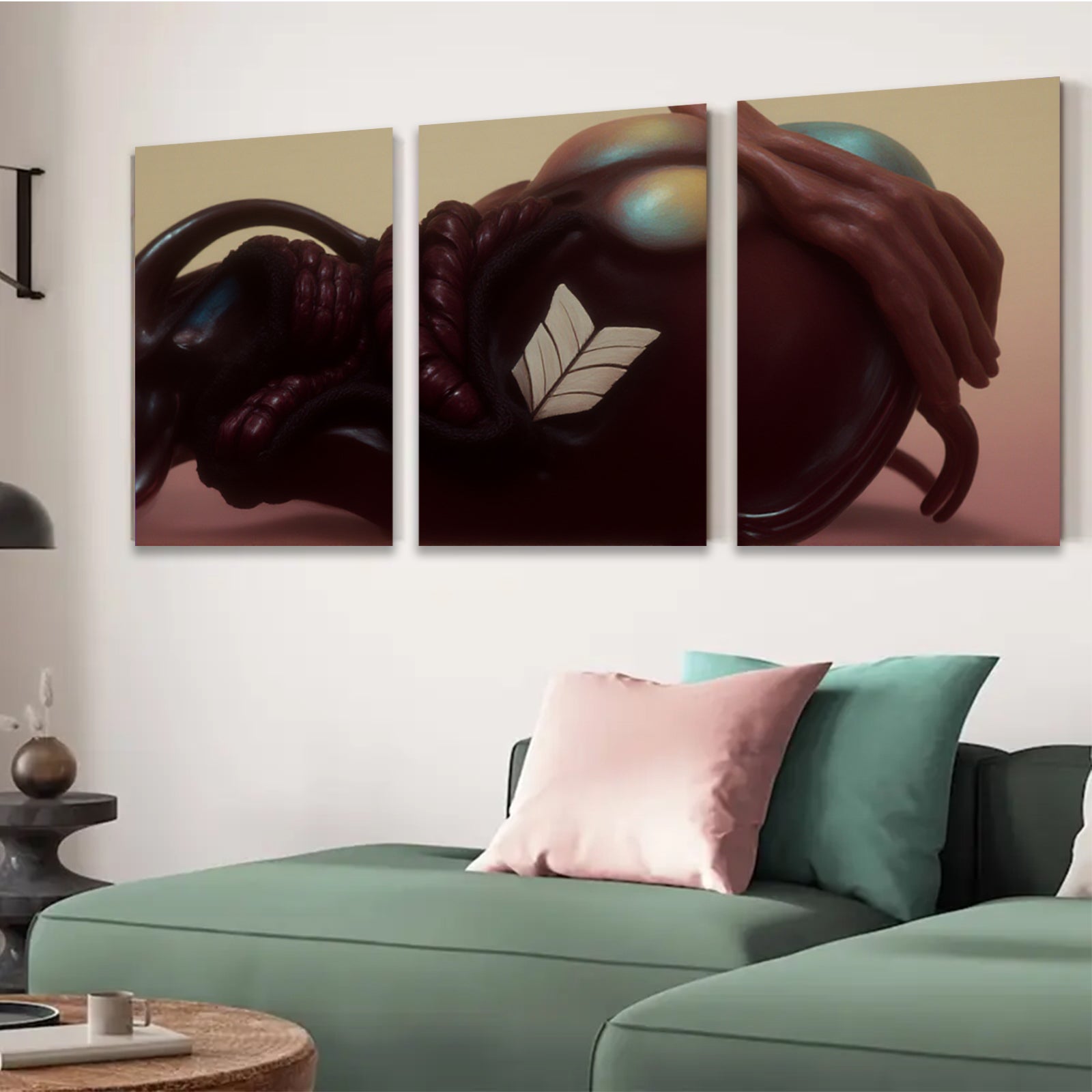 2D flat 1pc abstract crimson bloom modern wall art living room bedroom decor farmhouse style canvas prints inspirational gifts gallery wrapped