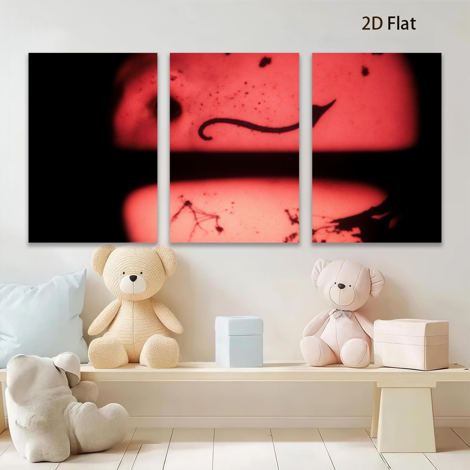 2D flat 1pc abstract crimson swirls modern wall art for living room bedroom office gallery wrapped canvas prints farmhouse decor botanical style trending now